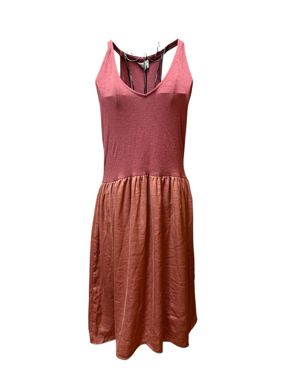 Dolan Two-Tone Bronze Mixed media Sleeveless Dress